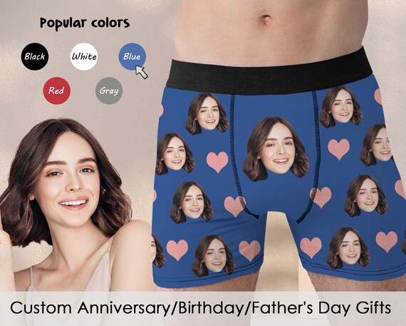 Personalised Mens Wedding Anniversary Gift Boxer Shorts Briefs Socks Sets GB D10 Personalised Mens Wedding Anniversary Gift Boxer Shorts Briefs Socks Sets GB D10