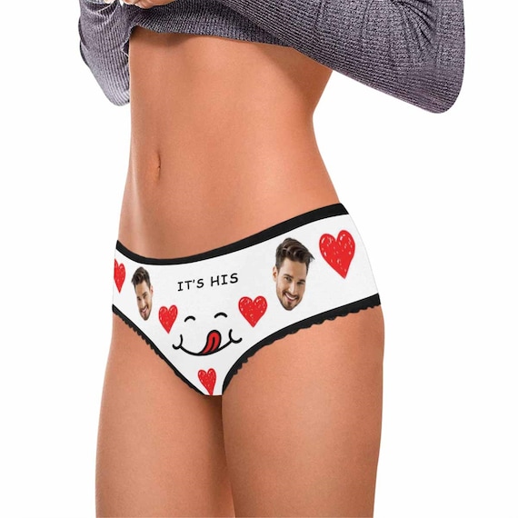 Custom Face Panties, Sexy Briefs for Her Valentine Gifts, Personalized  Print Loving Heart Underwear, Thoughtful Gifts for Girlfriend / Wife 
