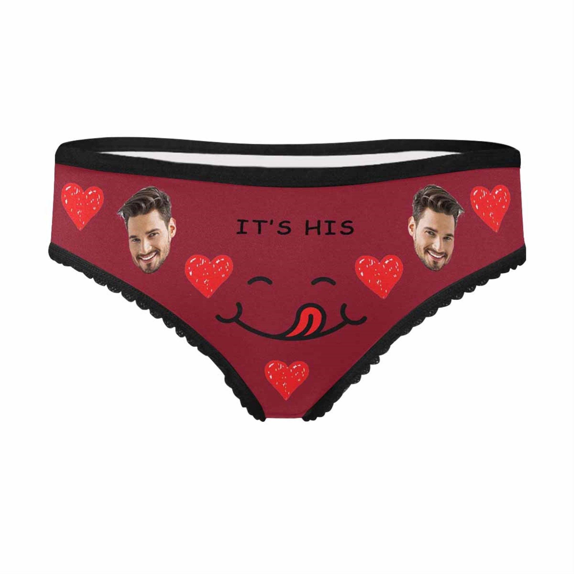 Express Your Love: Custom Face Couple Cardiogram Panties - Unique  Valentine's Day Gift for Her