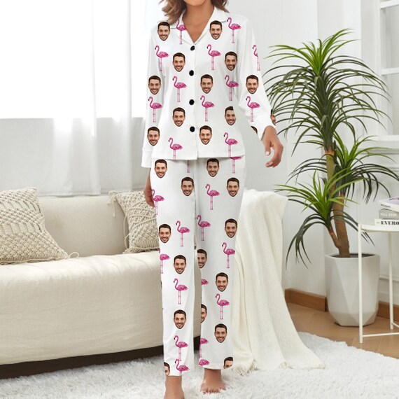 Flamingo print pajamas hotsell