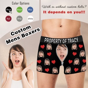 Personalized Boxers for Husband/boyfriend, Popular  Anniversary/birthday/wedding Gift, Print Face Underwear for Men,custom  Photo Boxer Briefs 