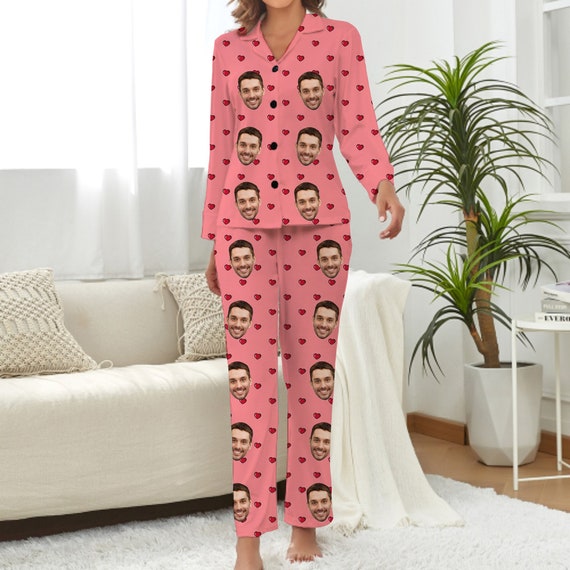 Personalised face pyjamas sale