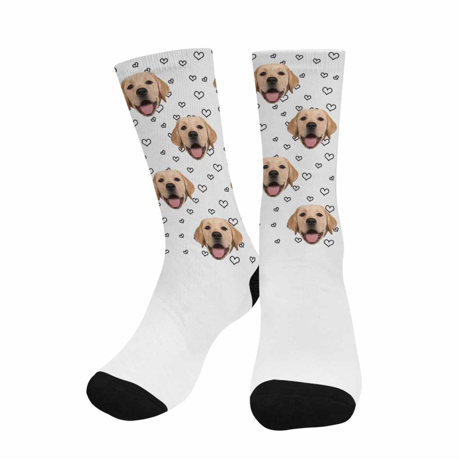 Custom Dog Face Socks Personalized Pet Photo Socks Dog Etsy