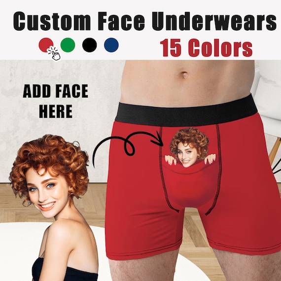 Personalized Boxers for Husband/boyfriend, Popular  Anniversary/birthday/wedding Gift, Print Face Underwear for Men,custom  Photo Boxer Briefs 