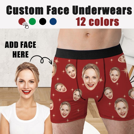 Custom Face on Underwear, Personalized Men's Boxers With Photo, Anniversary  Gift for Husband, Funny Face Boxer Briefs, Valentine's Day Gift -   Canada