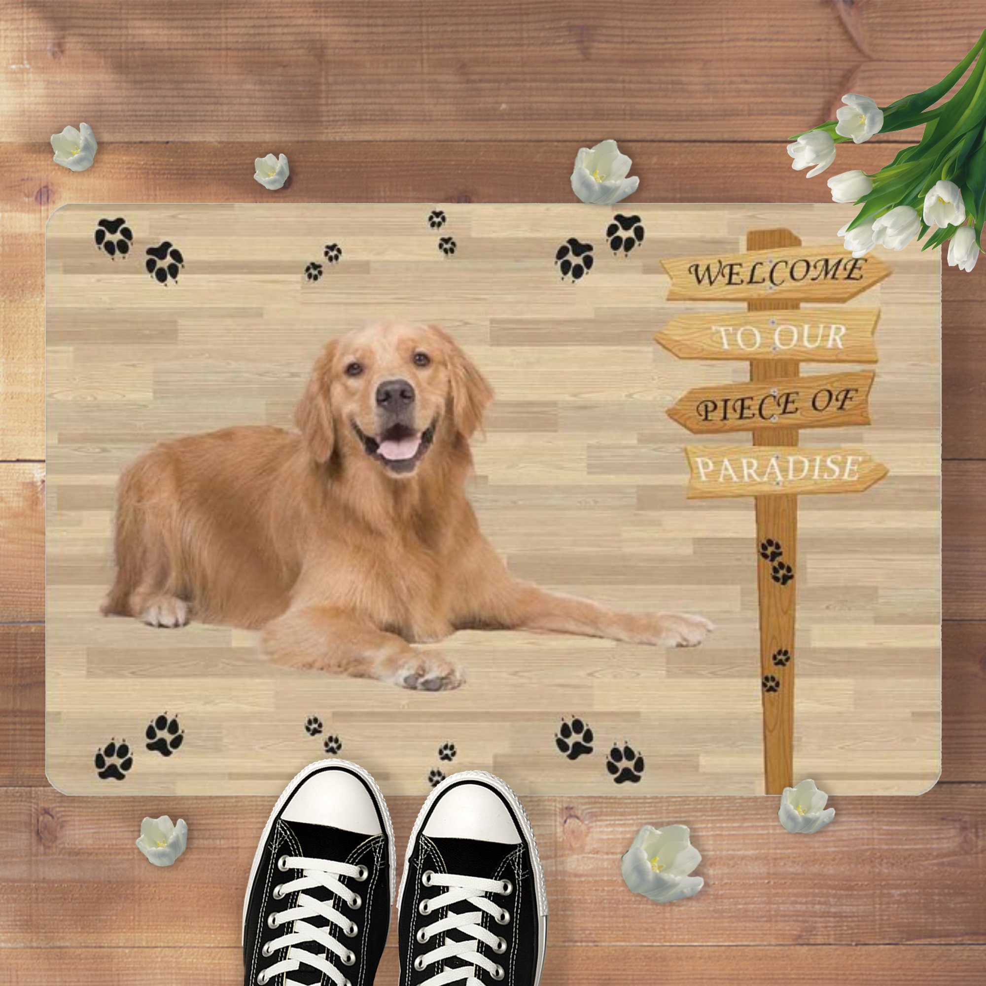 Custom Pet Photo Doormat Outdoor Floor Mat Print Etsy