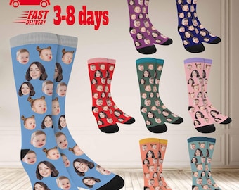 Custom Face Socks, Personalized Photo Socks, Unique Novelty Gift