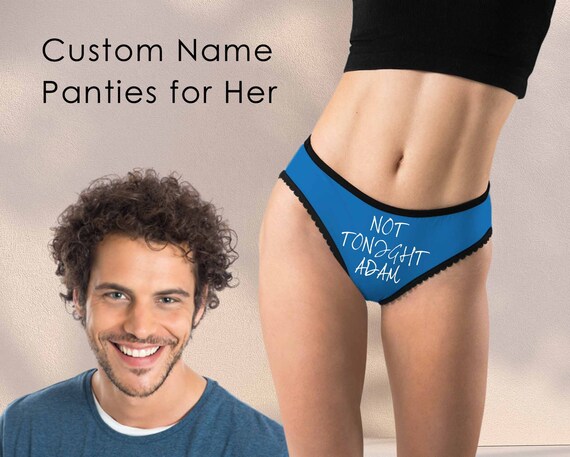 Customized Text on Thong for Her, Funny Panties Gift for Wife, Personalized  Women's Underwear, Anniversary Gift for Wife, Add Text on Briefs -   Canada