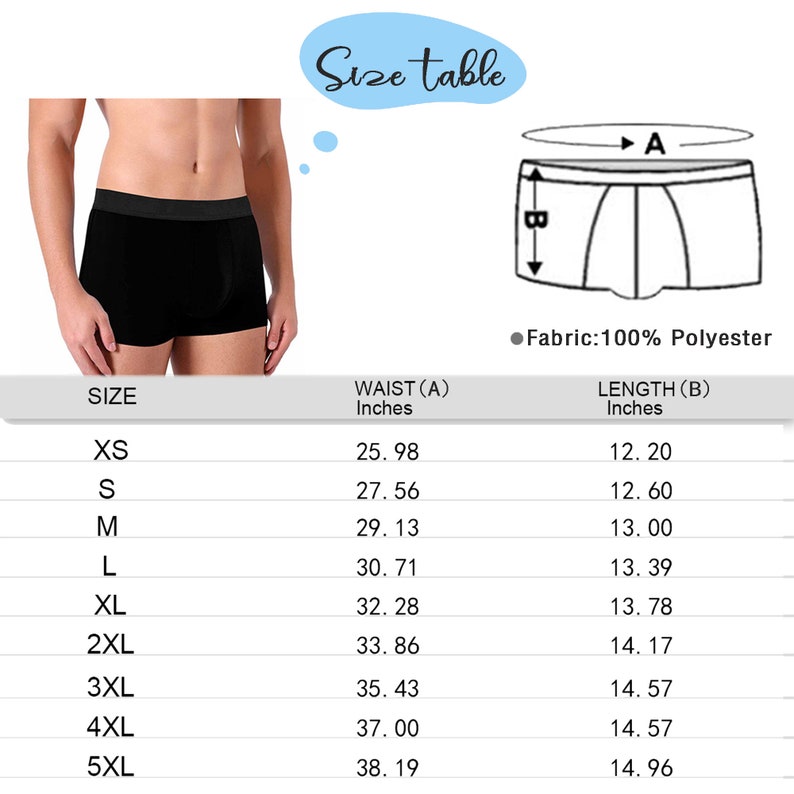 Personalized Photo Gift for Husband, Custom Face Underwear, Men Boxer Briefs with Custom Waistband, Men's Underwear with Face for Boyfriend image 10