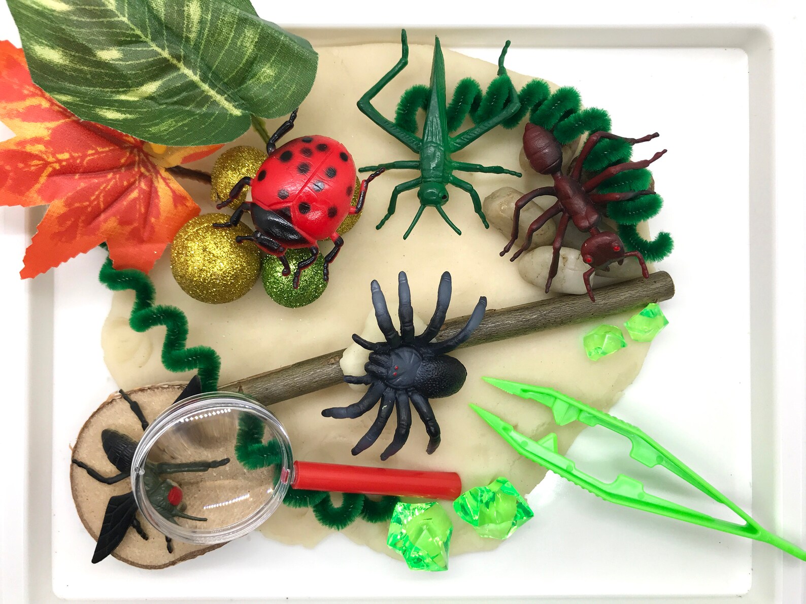 Bugs Play Dough Mini Kit Insects Playdough Sensory Kit Etsy
