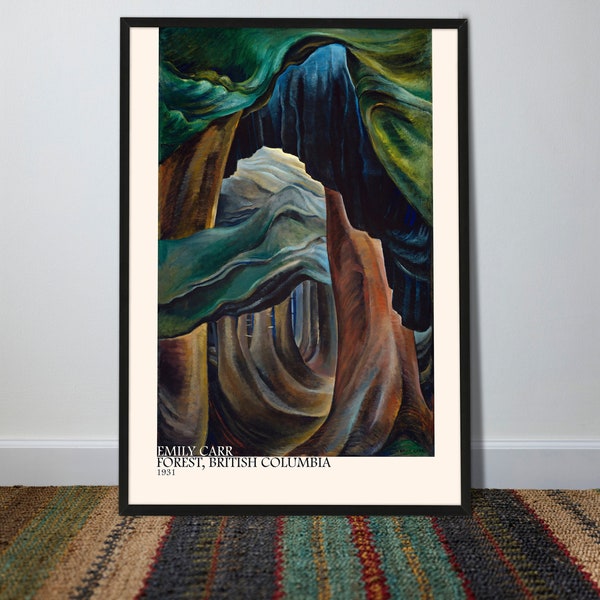 Forest, British Columbia | Emily Carr | Abstract Art | Theatrical Poster | Modern Style | Living Room Decor | Wall Decor