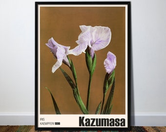 Iris Kæmpferi | Kazumasa Ogawa | Flower Print | New Décor | Ireland Gifts | Relaxing Décor | Colourful Art | Framed Art Irish | Meditation