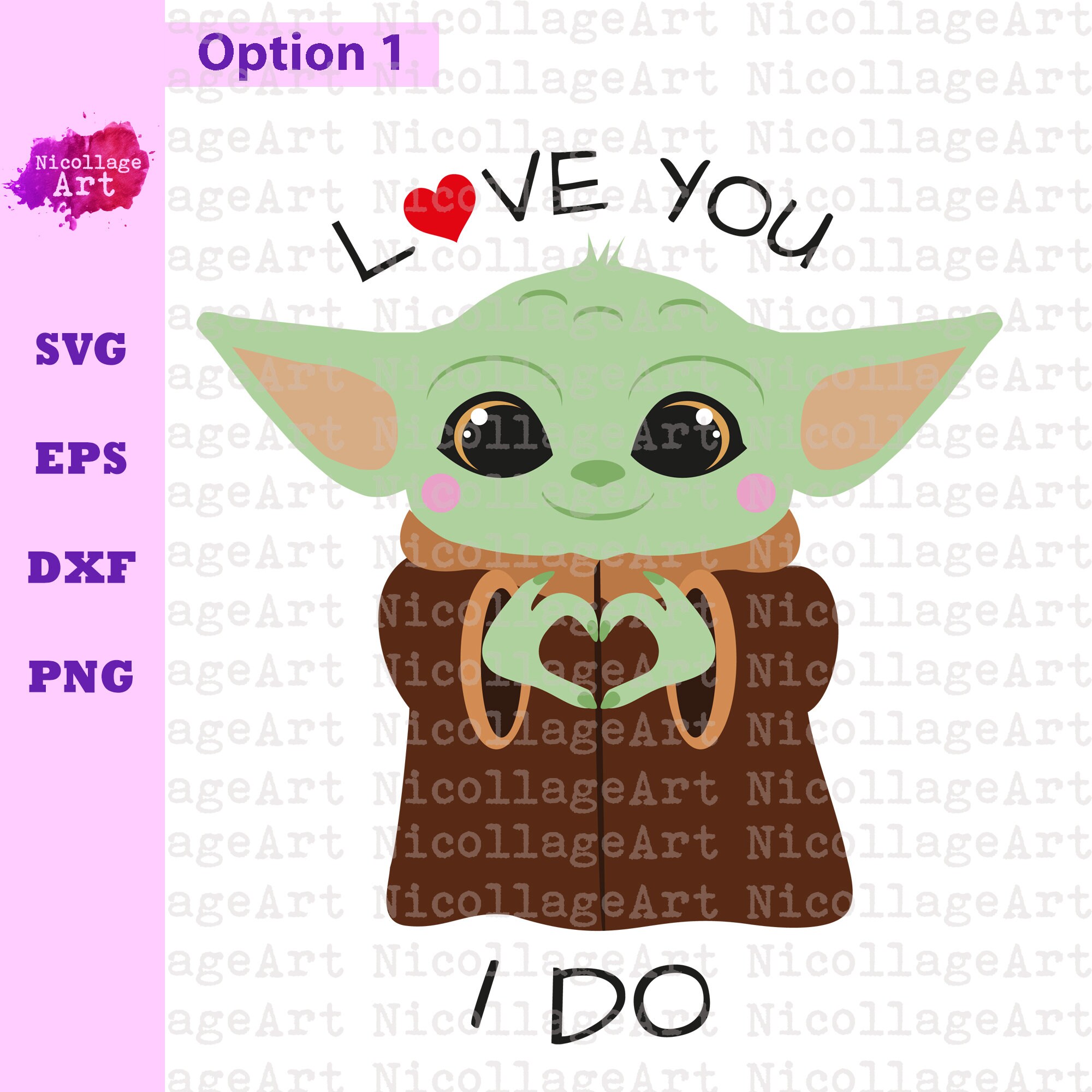 Download Baby Yoda Svg Baby Yoda Making Fingers Heart Shape Cut File Etsy