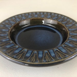 Søholm stoneware bowl model 3184-2, blue series EJ64 by Einar Johansen,  Denmark 1960s Mid Century Modern
