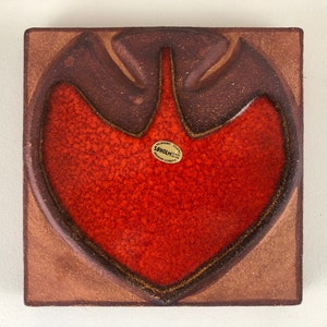 Søholm stoneware wall relief, wall plaque, design by Noomi Backhausen, Søholm Denmark 1970s Mid Century Modern Design