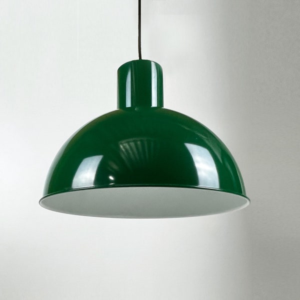 Large green Maxi Bunker lamp, Jo Hammerborg for Fog and Morup, Denmark 1970s