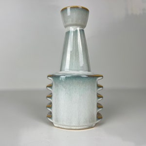 Beau vase en grès Søholm, modèle 3406, design Einar Johansen, Danemark années 1960, Design moderne du milieu du siècle