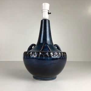 Rare &quot;Aladdin&quot; Stoneware table lamp model 1059 by Einar Johansen for Søholm Denmark 1960s Mid Century Modern desiogn