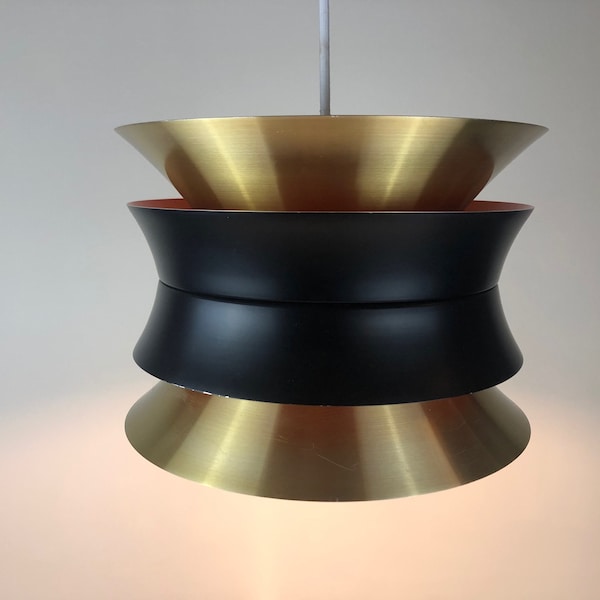 Pendant Lamp by Carl Thore (Sigurd Lindkvist) for Granhaga Metallindustri, Sweden 1960s, Mid-Century Modern