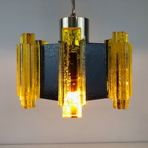 Vintage Claus Bolby pendant light  model 2012A, designed in 1975 and produced by CEBO Industri. Denmark 1970s Mid Century Modern design