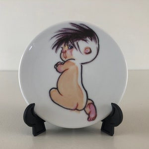 Small cute porcelain Scorpio Zodiac plaquette, design Christel Marott, Royal Copenhagen 2000s