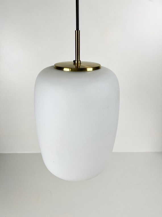 Tjen Vedhæft til støbt White Opal Glass China Pendant Light kina Pendel. Design - Etsy