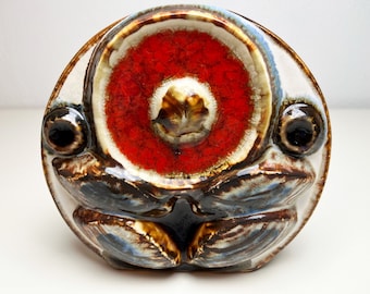 Rare Søholm stoneware sculpture/wall plaque, design by Noomi Backhausen, Søholm Denmark 1970s Mid Century Modern Design