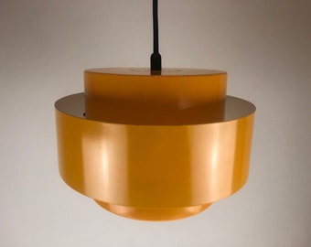 Yellow Juno pendant lights, design  Jo Hammerborg For Fog & Mørup, Denmark 1960s, Mid Century Modern design