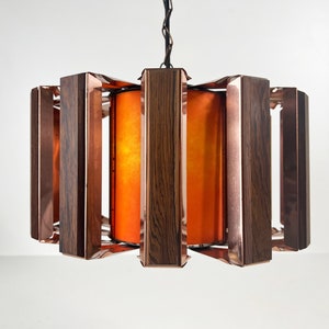 Rara luz colgante de Werner Schou para Coronell Elektro, Dinamarca 1960s Mid-Century Diseño moderno