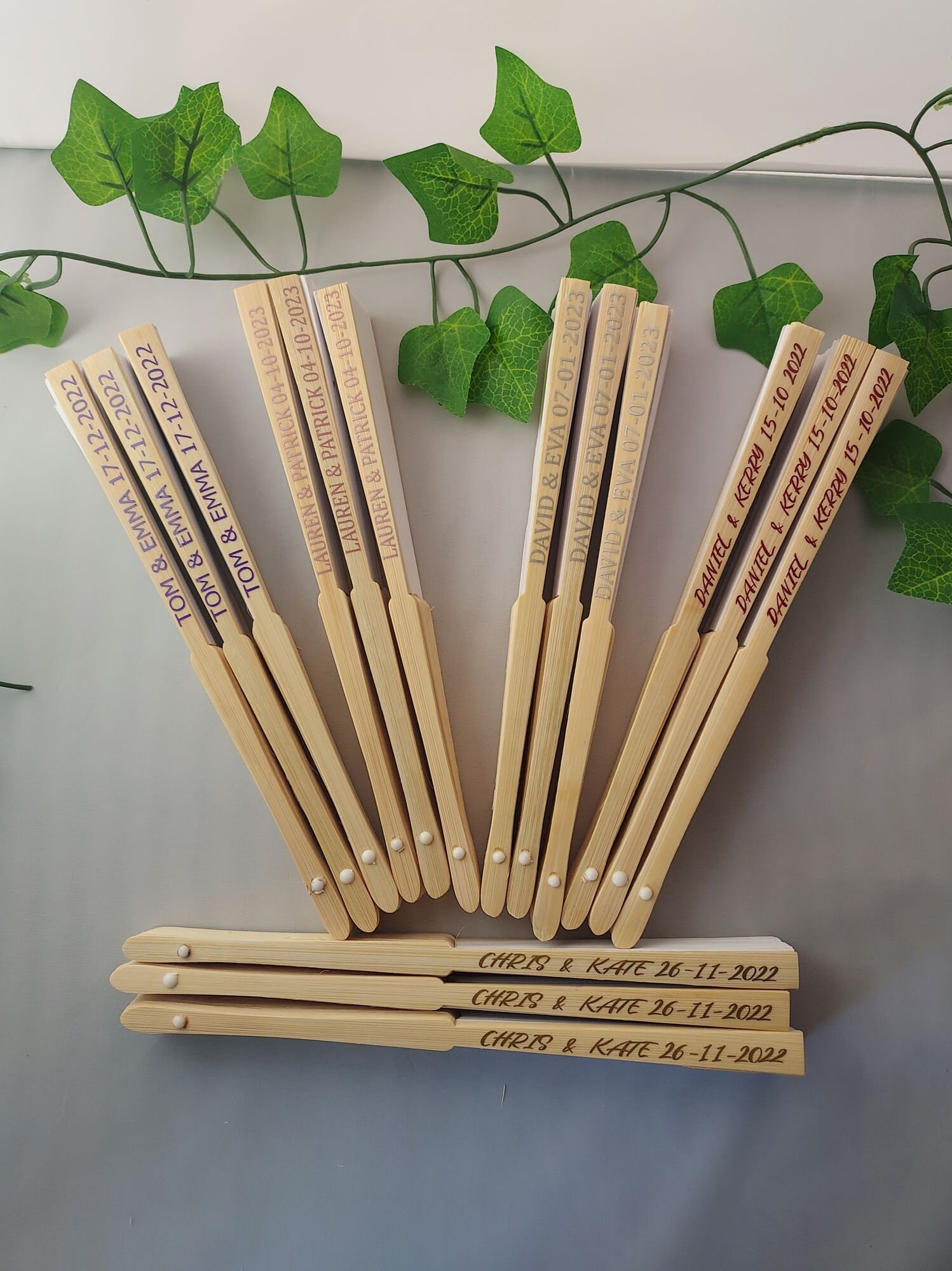 Personalised Wedding Fans Wedding Favours Hand Fans Hen Etsy UK