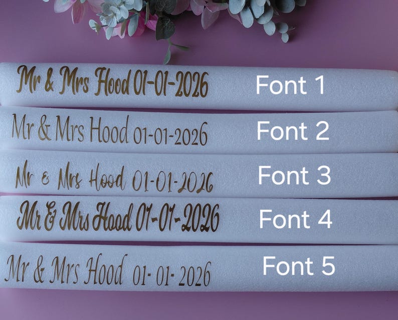 Personalised LED Foam Glow Sticks: Wedding, Party Favours image 2