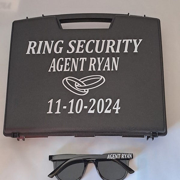 Ring Security Page Boy Box/ Security Briefcase/ Ring Bearer Security