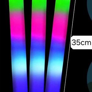 Personalised LED Foam Glow Sticks: Wedding, Party Favours image 7