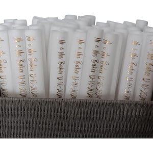 Personalised LED Foam Glow Sticks: Wedding, Party Favours image 1