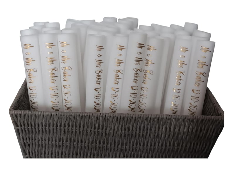 Personalised LED Foam Glow Sticks: Wedding, Party Favours image 1