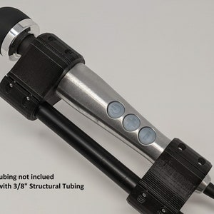 Paalmontage voor de DOXY-3 Die Cast en DOXY-3R-staafvibrators werkt met 3/8&quot; of 1/2&quot; Pipe en Steeltek-buizen van 3Deviants