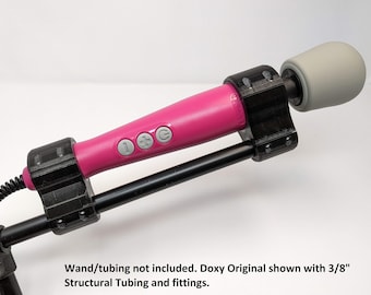 Pole Mount for the DOXY Original and DOXY Die Cast wand vibrators works with 3/8", 1/2", or 3/4"Pipe and Steeltek tubing by 3Deviants