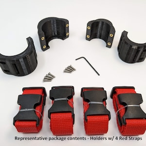 Strap Holders for the Adam & Eve Magic Massager Deluxe 8x Vibrator by 3Deviants Holders w/ 4 Straps