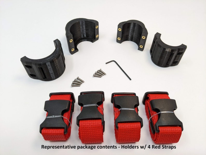 Strap Holders for the Adam & Eve Magic Massager Deluxe 8x Vibrator by 3Deviants Holders w/ 4 Straps