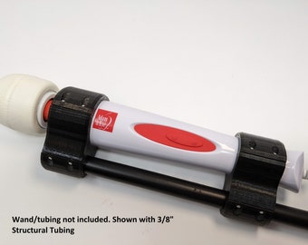 Pole Mount for the Adam & Eve Magic Massager 8X vibrator works with 3/8", 1/2", or 3/4"Pipe and Steeltek tubing by 3Deviants