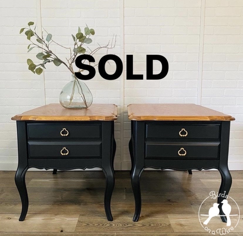 SOLD/ Vintage Bassett End Tables/ French Provincial Style End Tables - Etsy