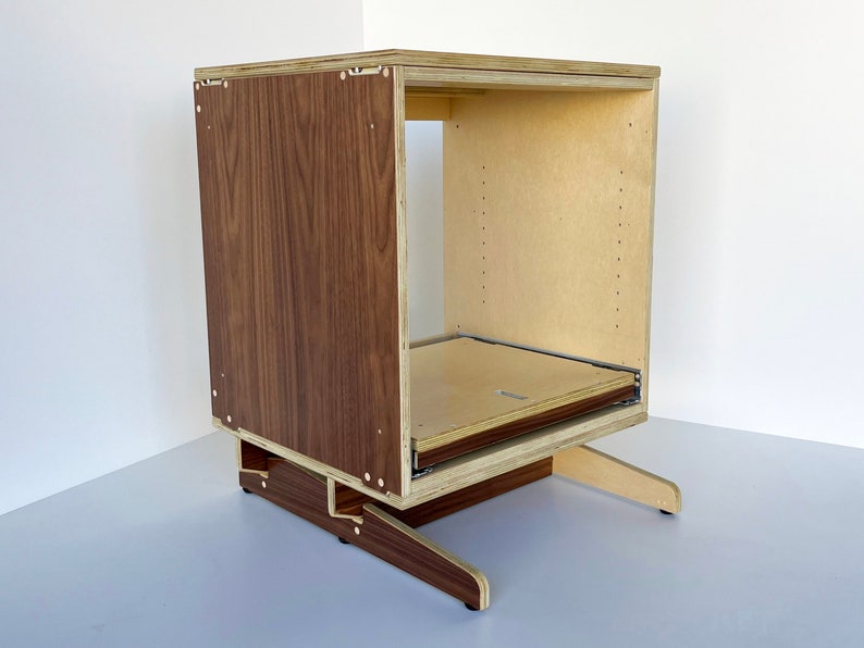 Cube Cabinets Vinyl Standard Height Walnut