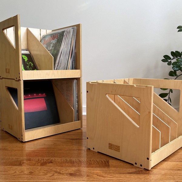 Vinyl LP Record Storage - Stackable Crates