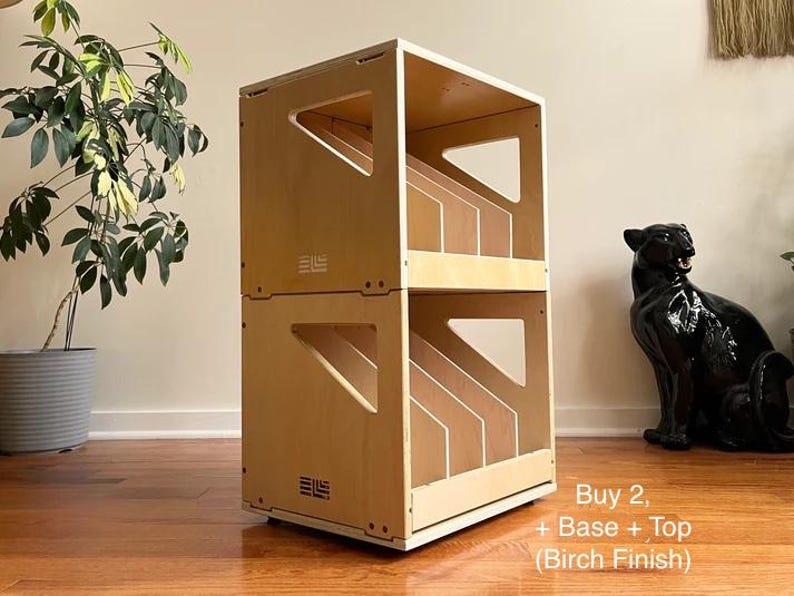 Vinyl LP Record Storage Crate - Stackable