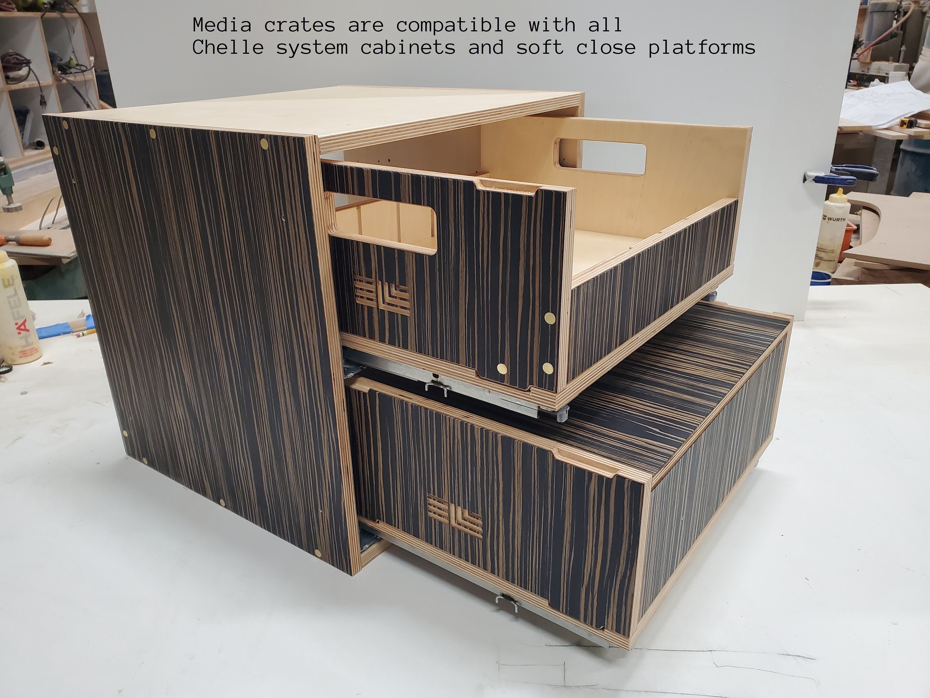 CDs DVDs Juegos caja de almacenamiento apilable LP de | Etsy