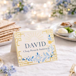 Placeringskort för påsk | Sederbordsdekoration | Direkt nedladdning