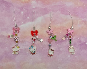 Kitty Beaded Phone Charms