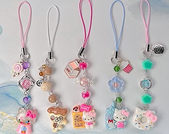 Kitty Food Phone Charms