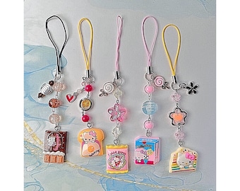 Kitty Food Phone Charms