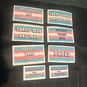 Trans rights are human rights MIX, Protect trans lives sticker, Trans sticker, trans lives matter sticker, trans men, trans women